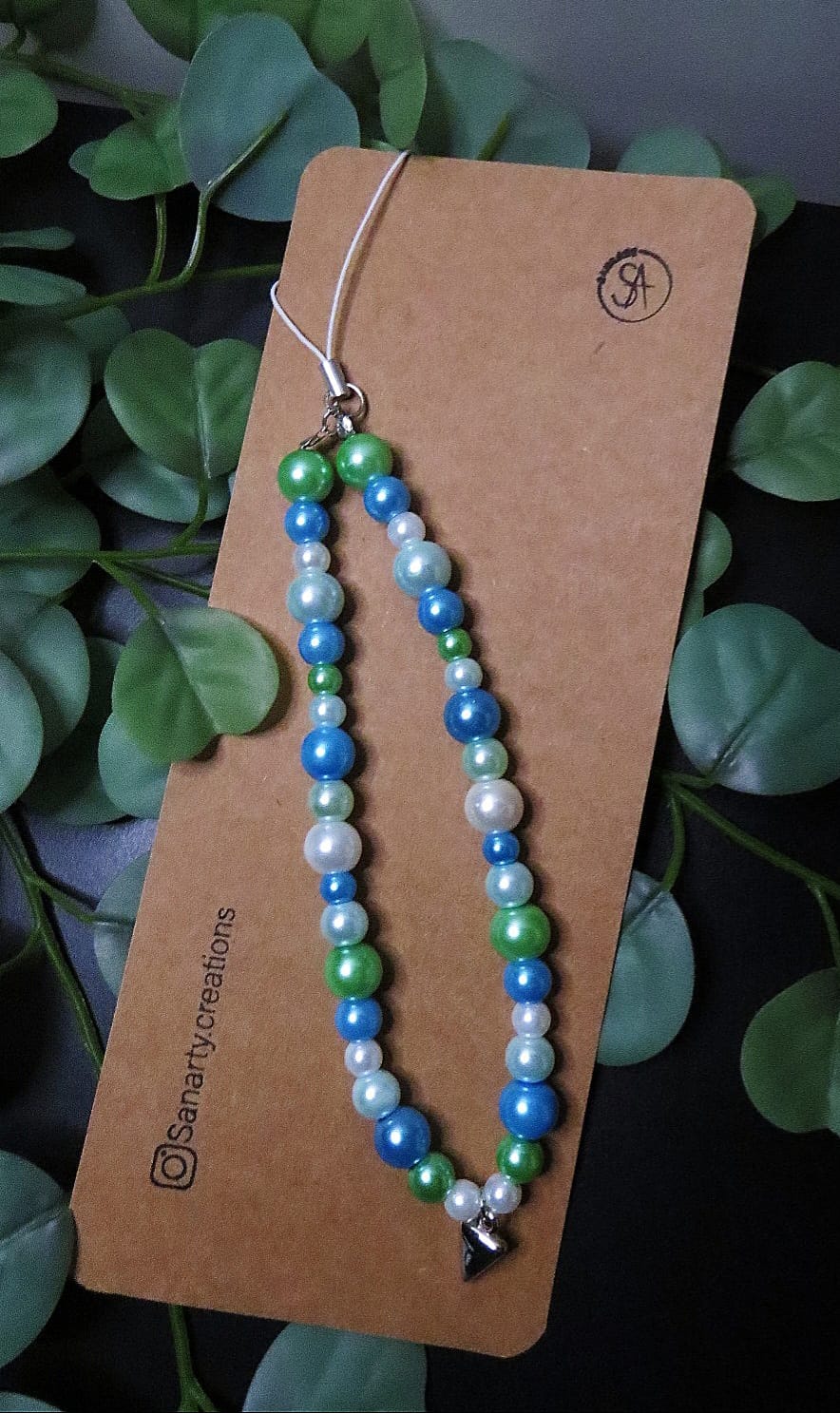 Phone cord blue/green